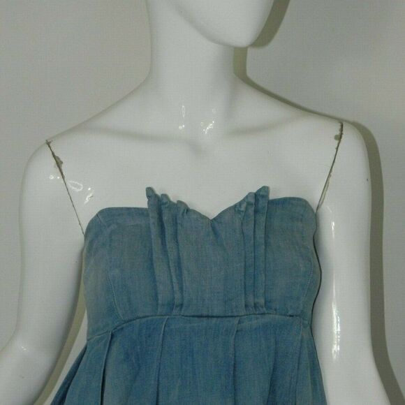Current Elliot Dress Strapless Denim Mini Small - Picture 8 of 11